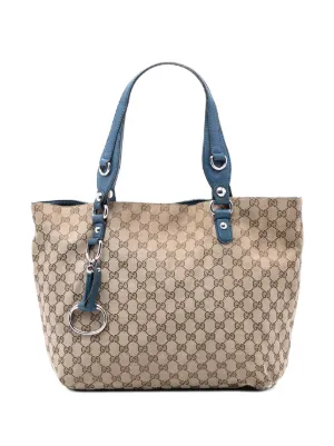 Gucci Pre-Owned 2016-2026 GG Canvas Icon Bit Tote Bag | Brown