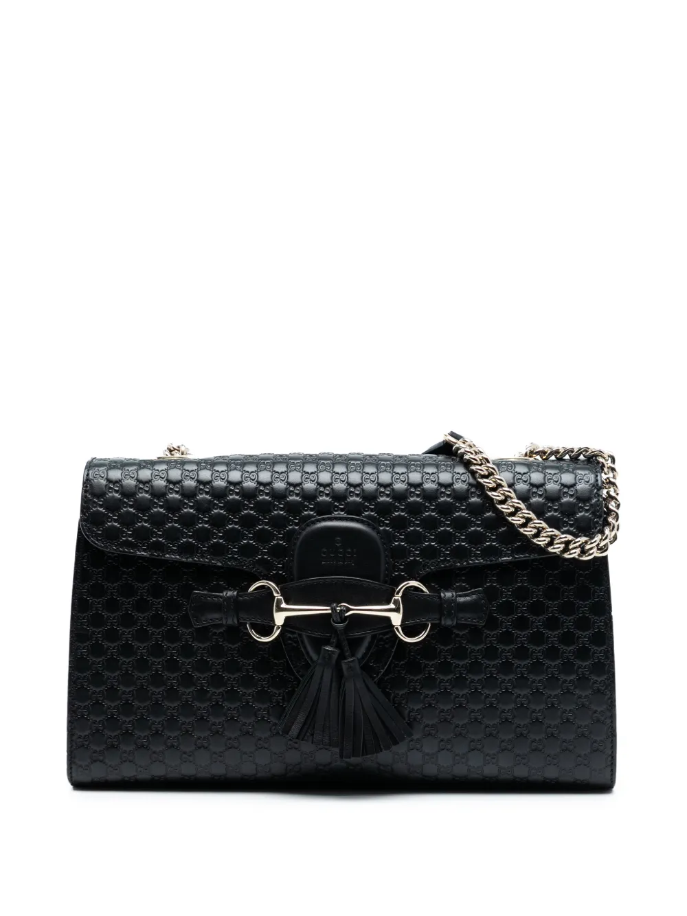 Gucci Pre-Owned 2016-2026 Medium Microguccissima Emily shoulder bag - Nero