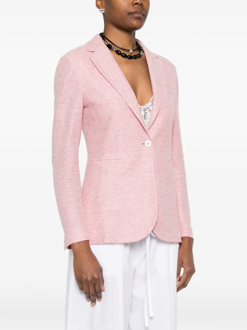  Circolo 1901 Buttoned Single-breasted Blazer - Pink 