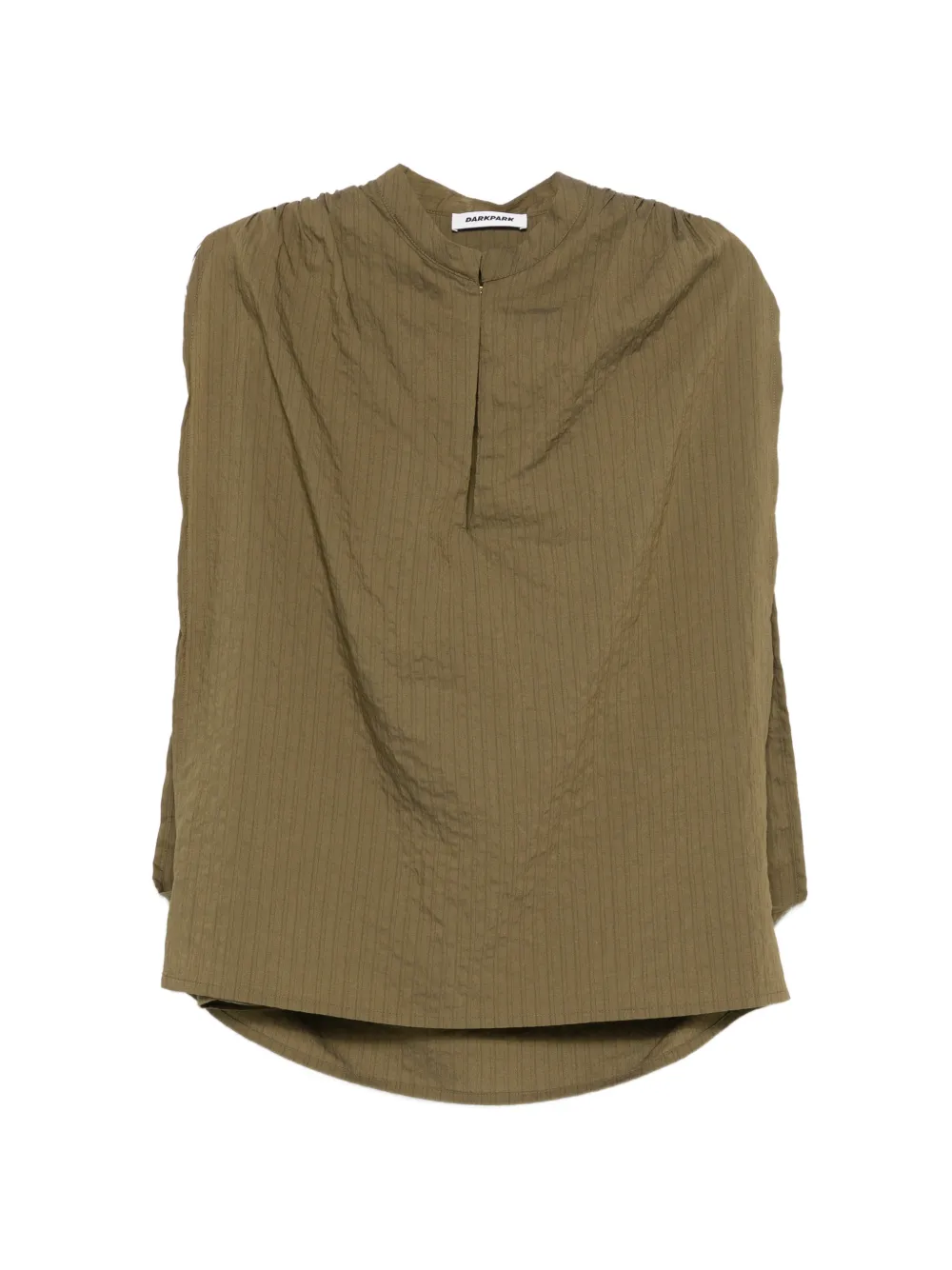 DARKPARK Tracy textured gathered blouse - Verde