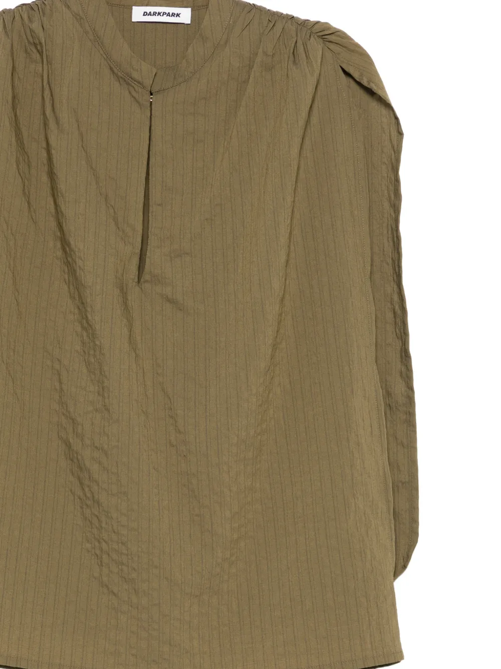 Darkpark Tracy Textured Gathered Blouse - Green 