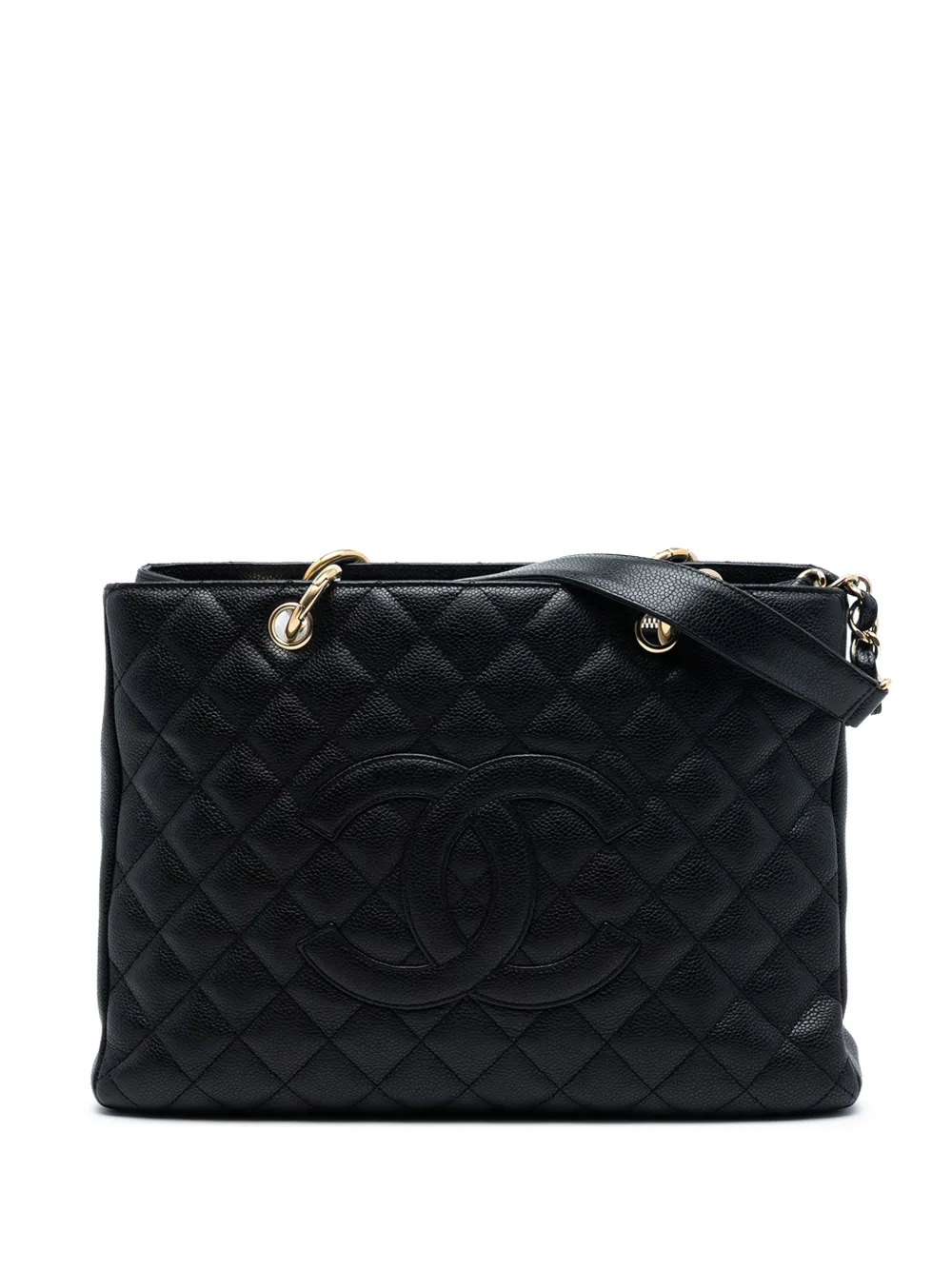 CHANEL Pre-Owned 2006-2008 Caviar Grand Shopping tote bag - Nero