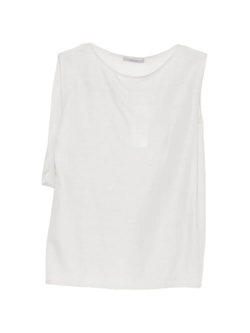 Dusan draped-detail blouse - Bianco