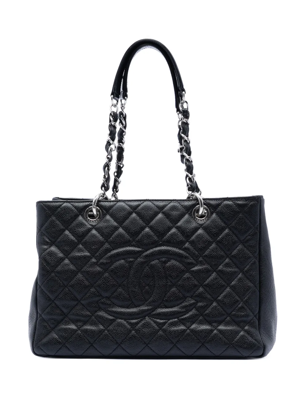 CHANEL Pre-Owned 2009-2010 Caviar Grand Shopping tote bag - Black