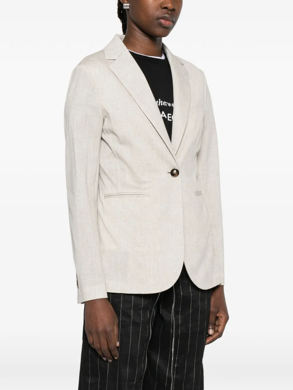  Circolo 1901 Single-breasted Blazer - Neutrals 