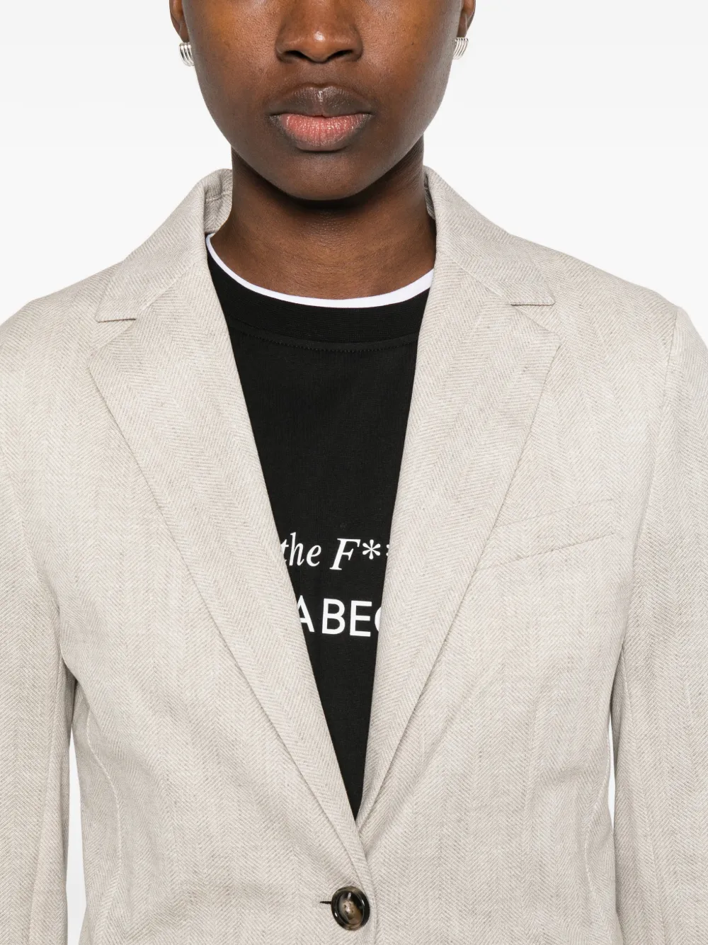 Circolo 1901 Blazer met enkele rij knopen Beige