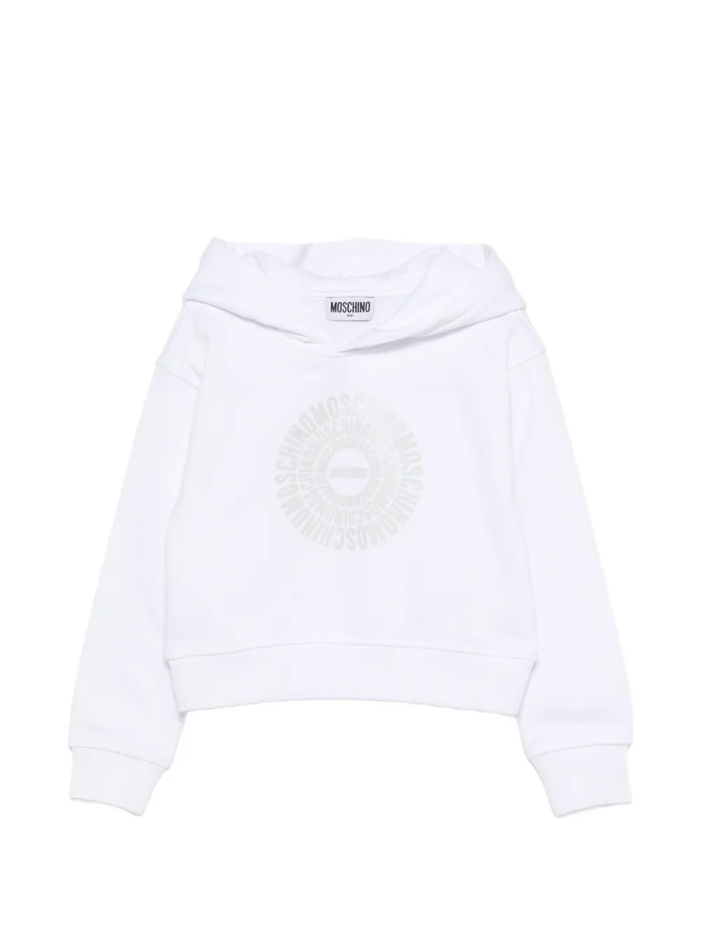 Moschino Kids graphic hoodie - Bianco