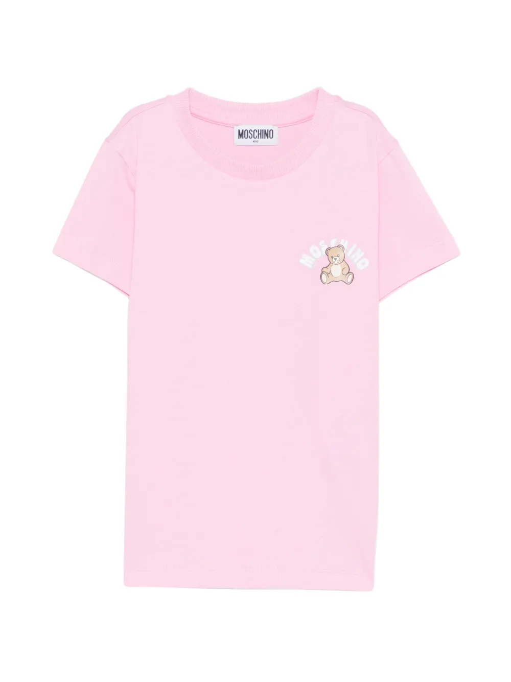 Moschino Kids teddy graphic T-shirt - Rosa