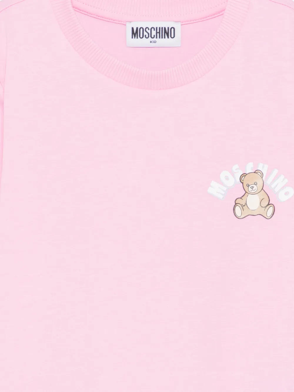 Moschino Kids T-shirt met grafische teddybeerprint Roze