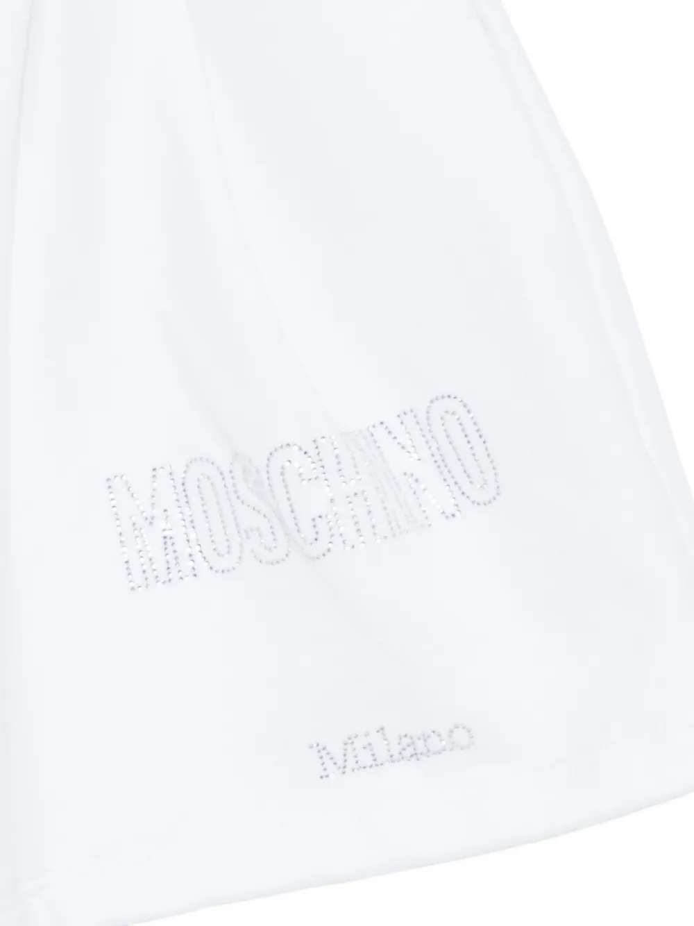 Moschino Kids Shorts met trekkoord en logo Wit