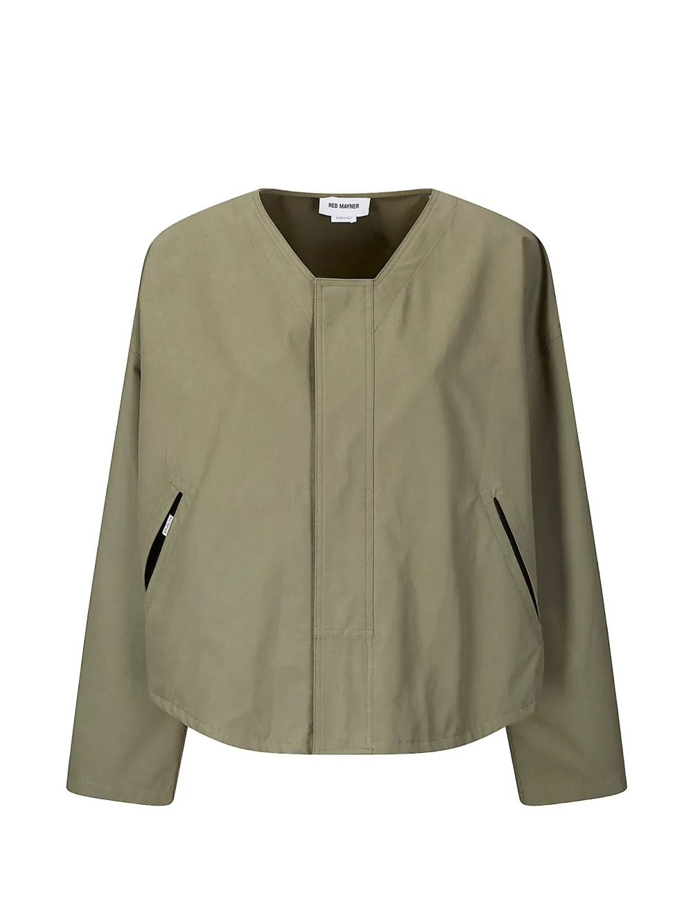 Hed Mayner collared blouson jacket - Verde