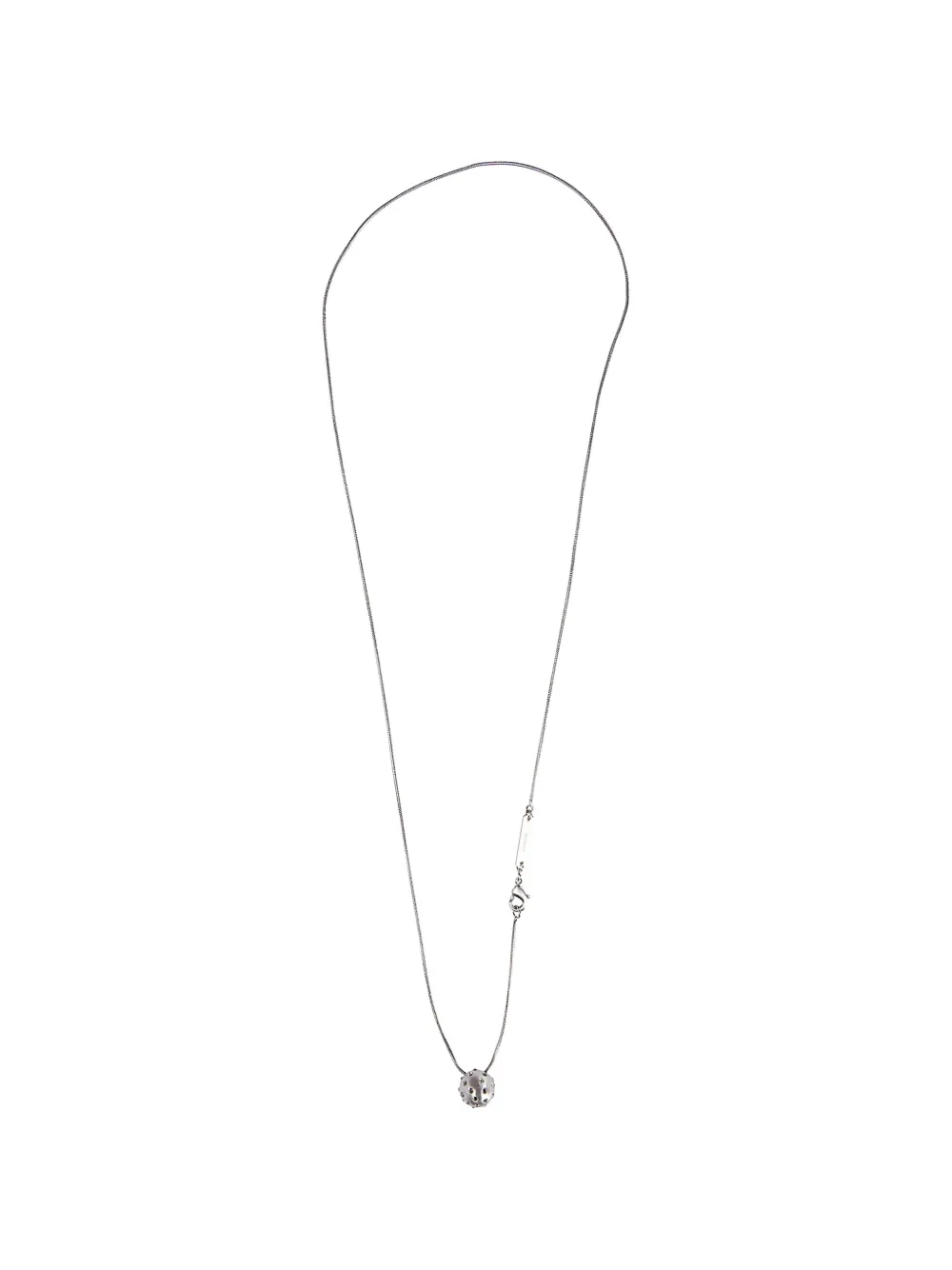 Rick Owens mini orb-pendant necklace - Argento