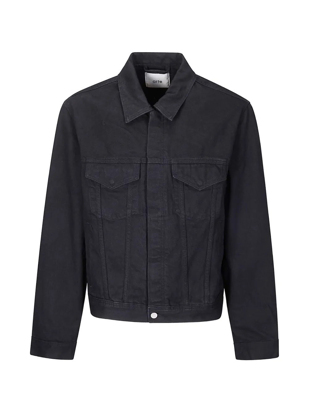 Arte Antwerp circle logo jeans jacket - Nero