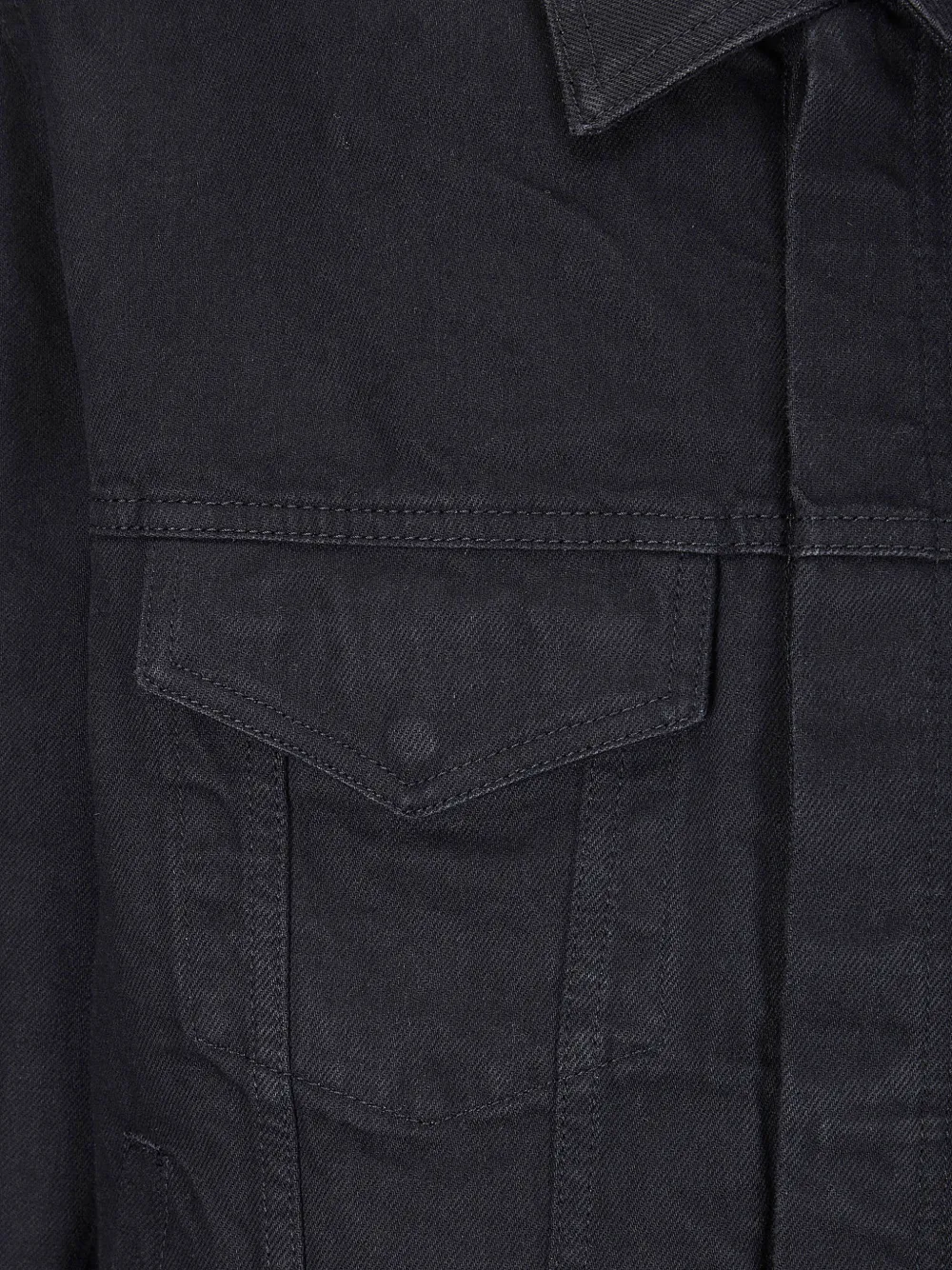 Arte Antwerp Jeans jack met logo Zwart