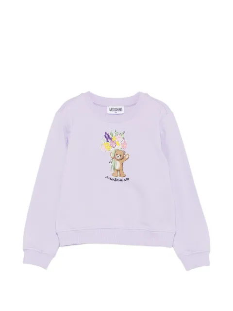 Moschino Kids floral teddy sweatshirt