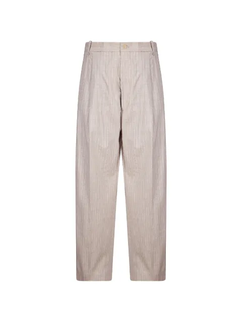 Hed Mayner pinstripe-pattern pleated trousers