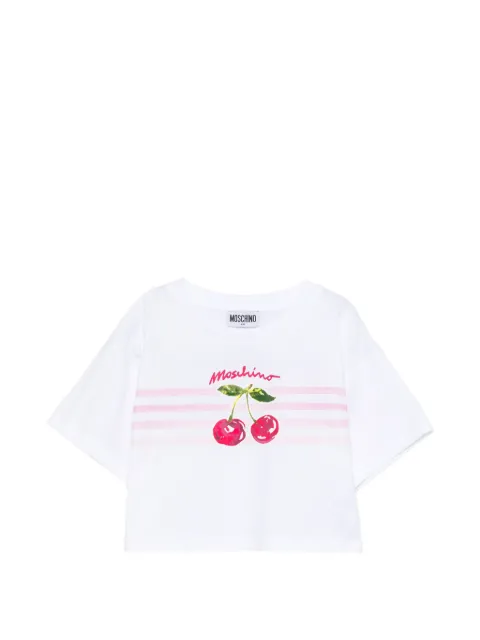 Moschino Kids 체리 프린트 티셔츠