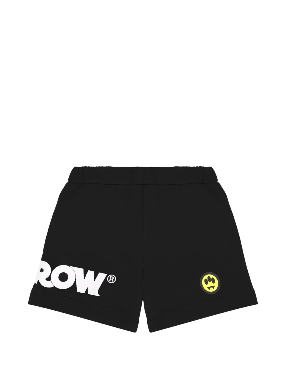 Barrow kids logo-detail drawstring shorts - Nero