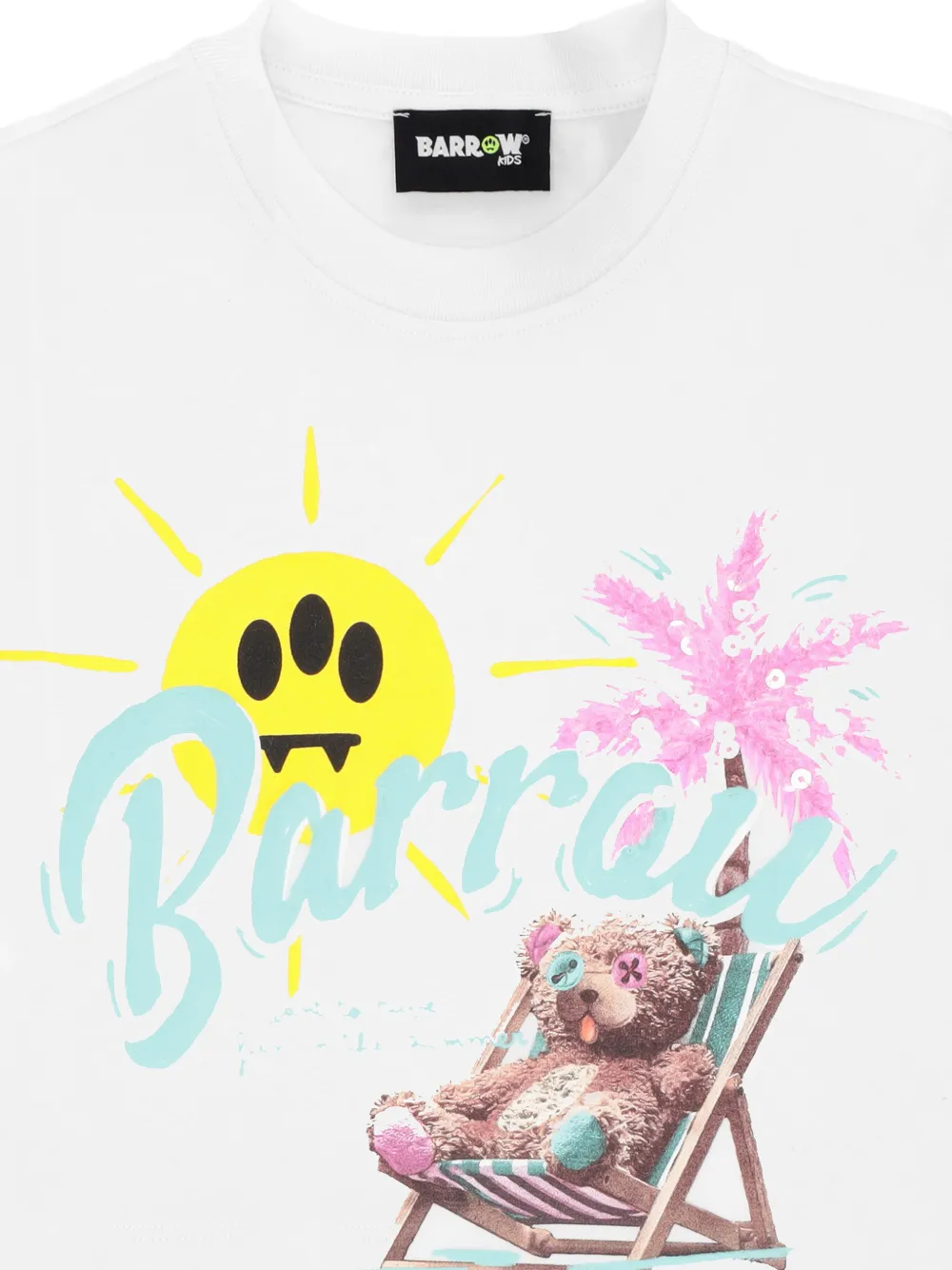 Barrow kids Cropped T-shirt Wit