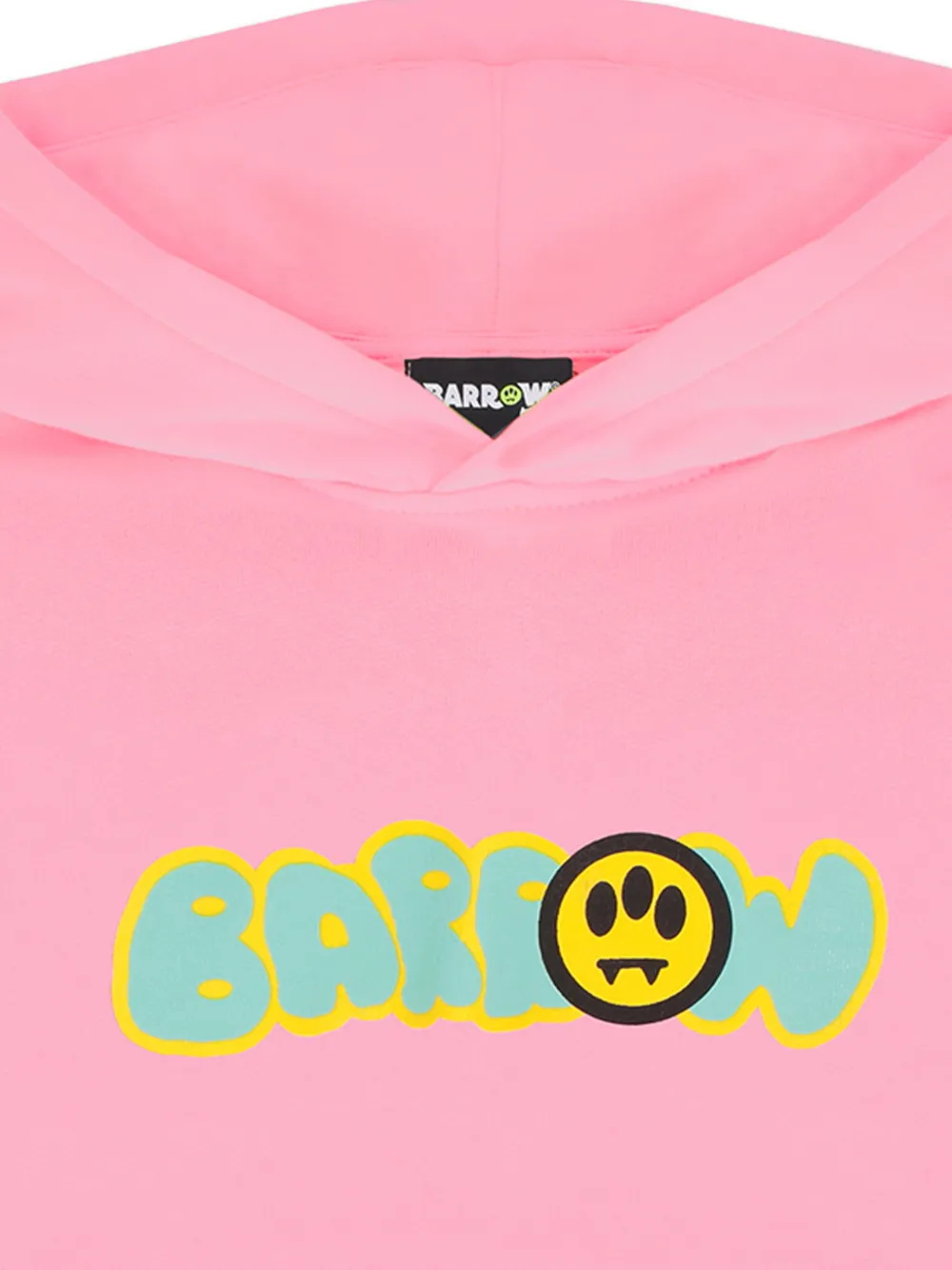 Barrow kids Grafische fleece met capuchon Roze
