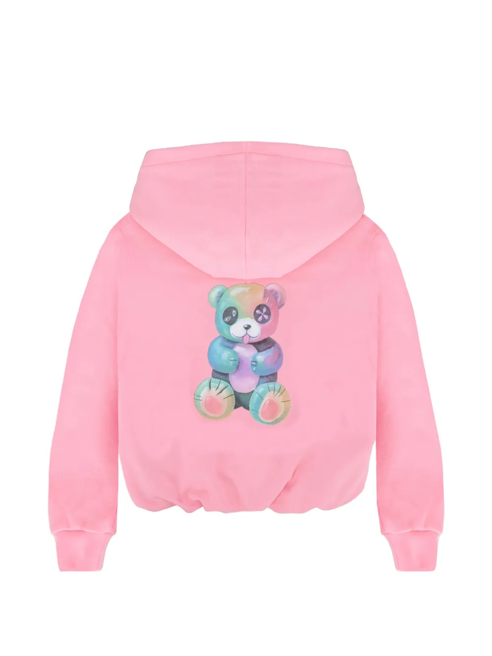 Barrow kids Grafische fleece met capuchon Roze