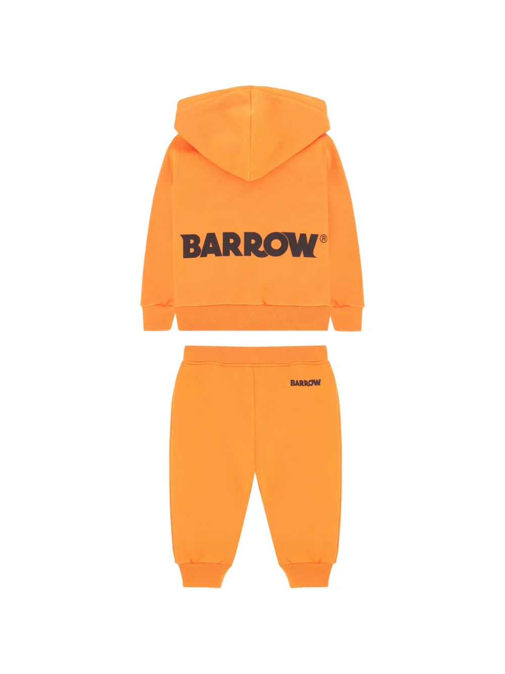 Barrow kids Fleece trainingspak met capuchon Oranje