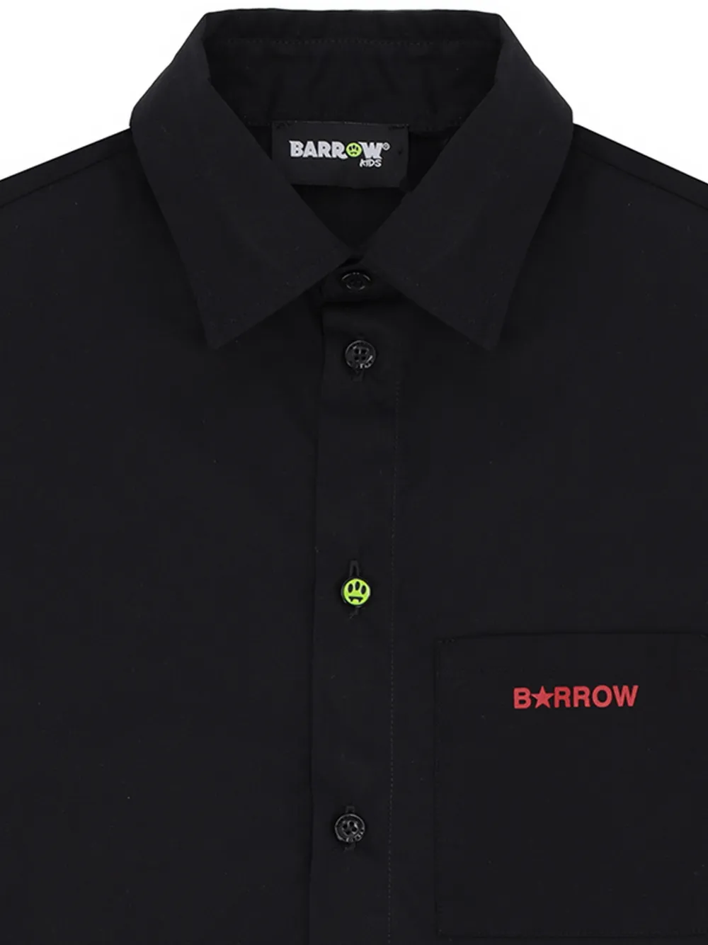 Barrow kids Shirt met zak met knoop Zwart