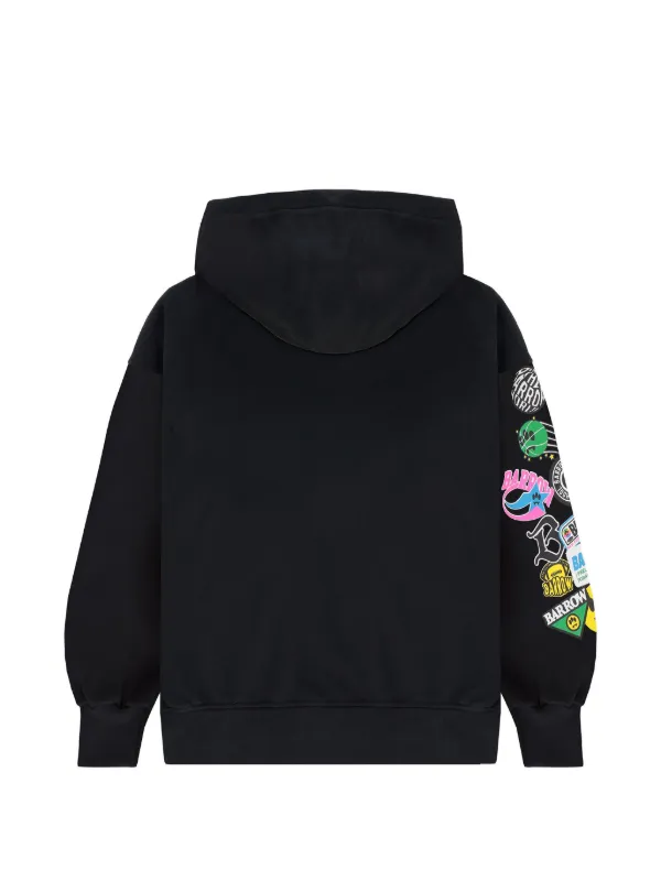 Barrow Kids グラフィック パーカー | ブラック | FARFETCH JP