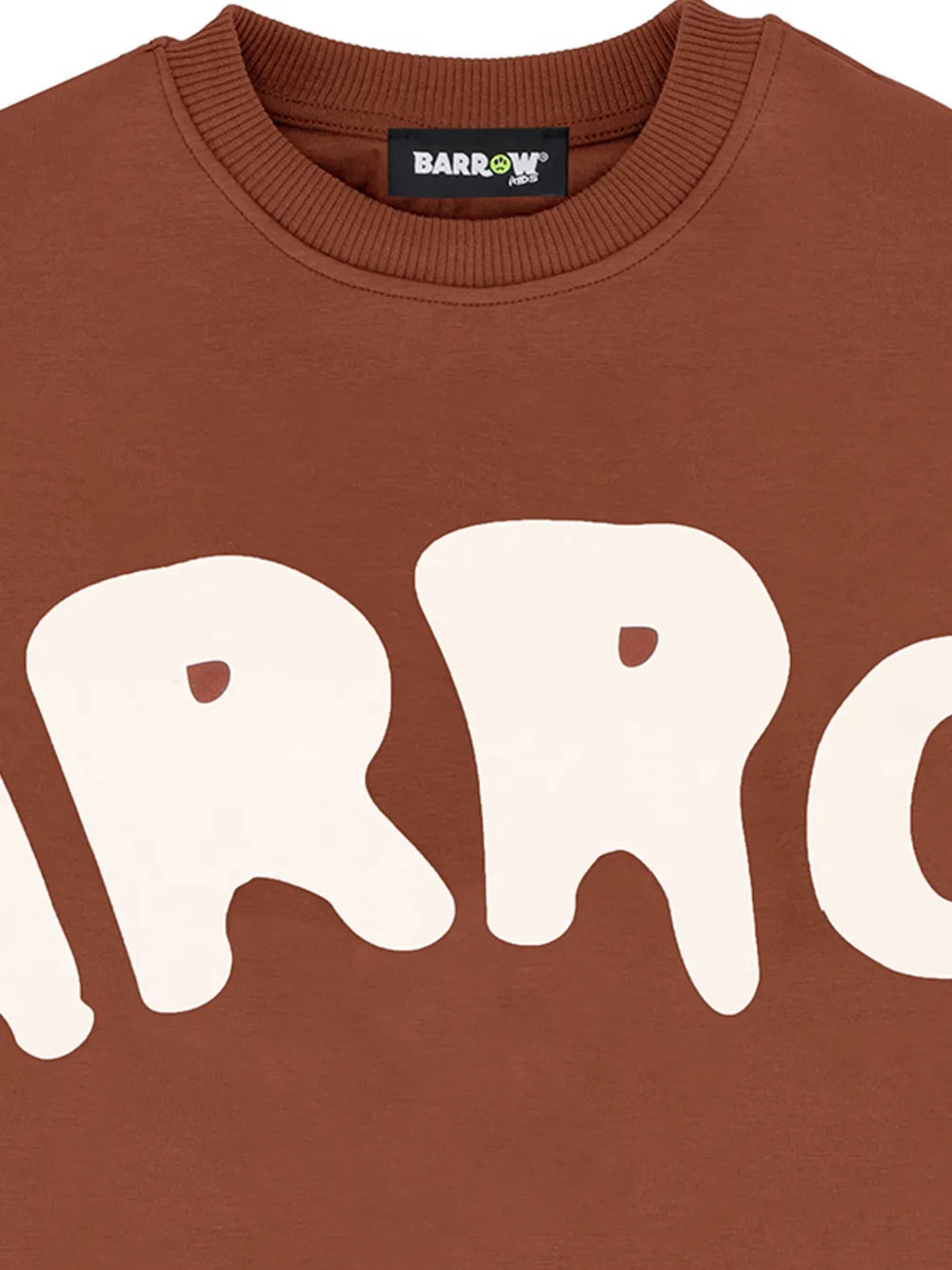 Barrow kids Sweater met verlaagde schouders Bruin
