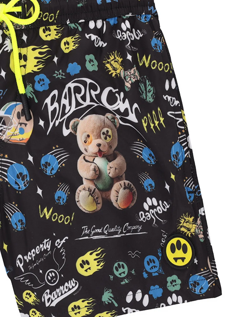 Barrow kids Zwembroek met print Zwart