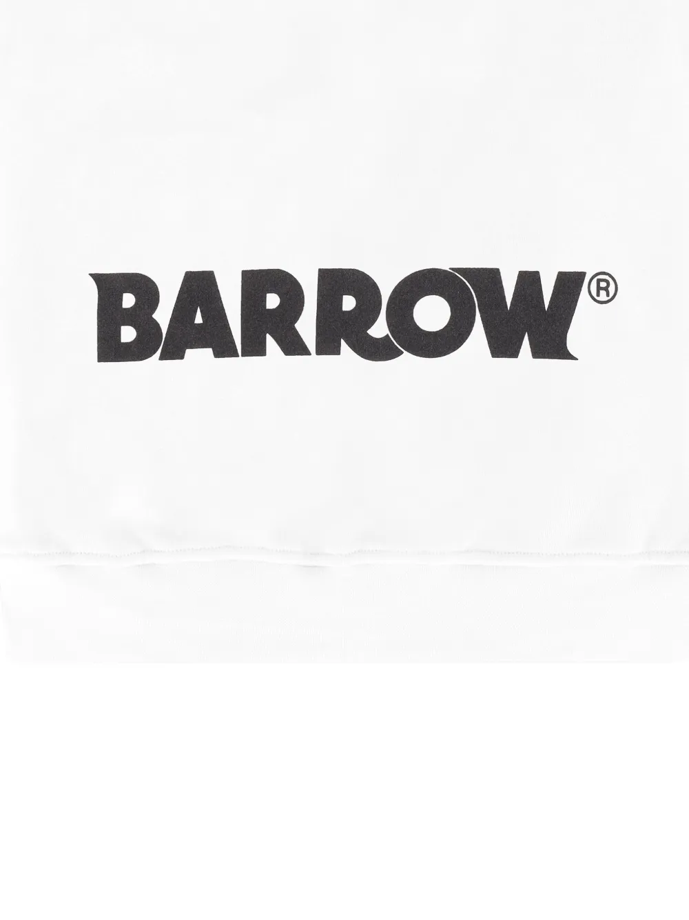 Barrow kids Felpa Iconic fleece hoodie met logo Wit