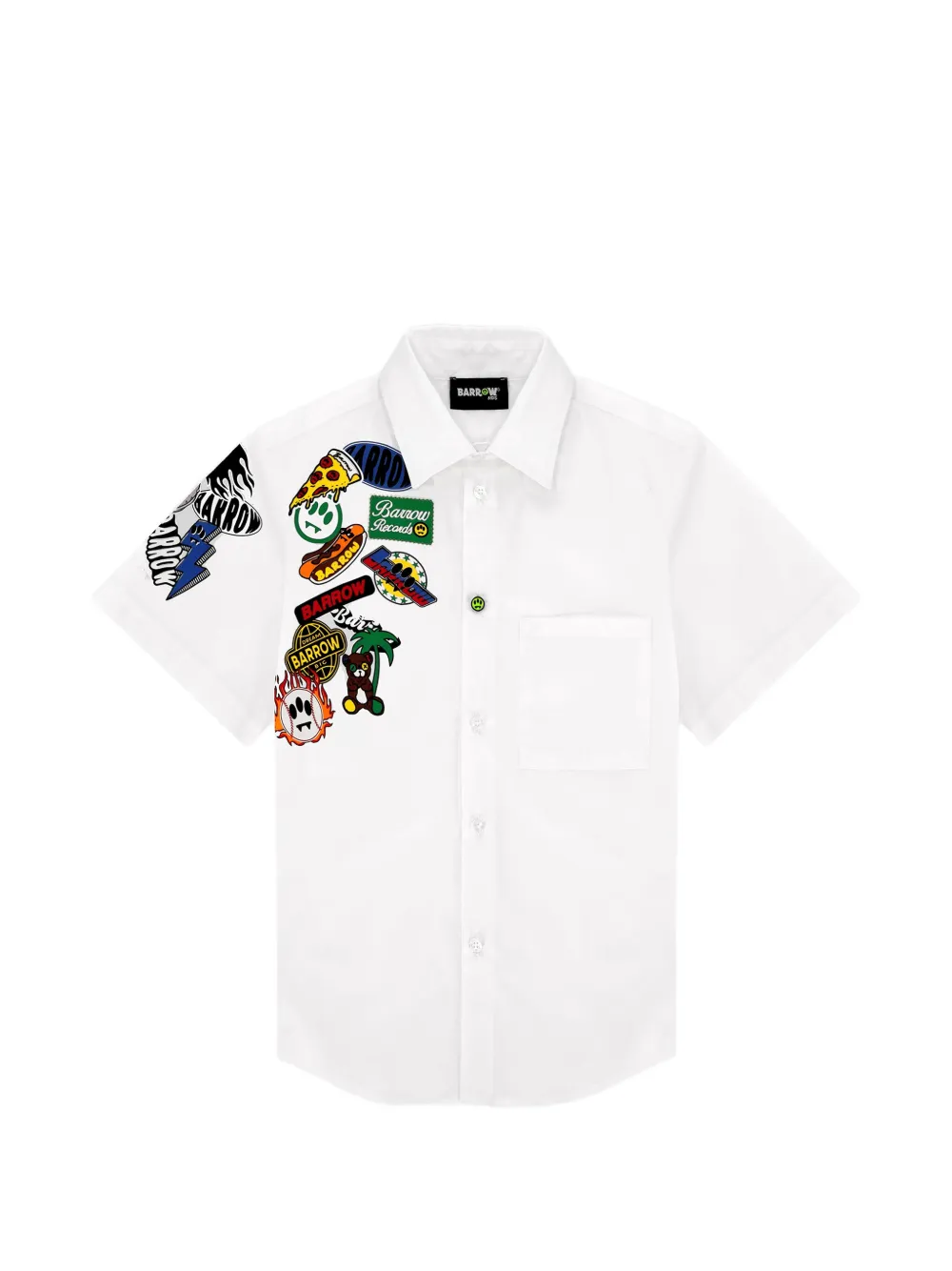 Barrow kids short-sleeve graphic shirt - Bianco