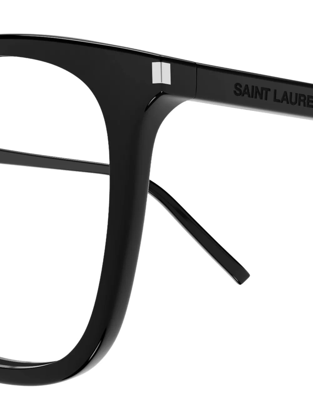 Saint Laurent Eyewear Bril met rechthoekig montuur Zwart