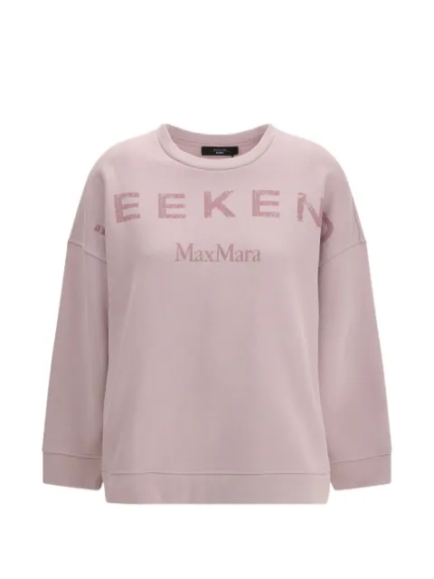 Weekend Max Mara sudadera con cuello redondo y logo estampado