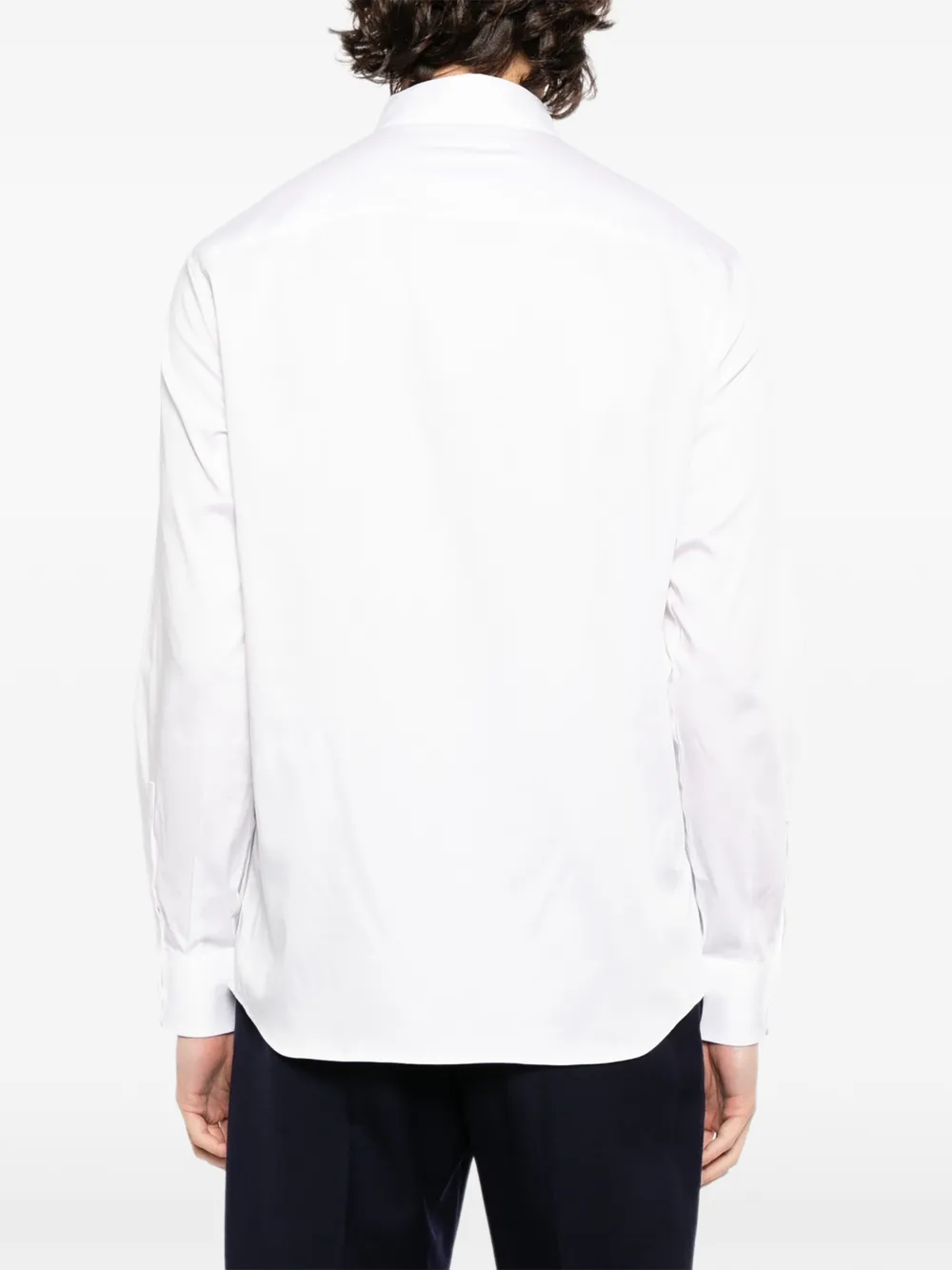 Emporio Armani Overhemd met geborduurd logo Wit
