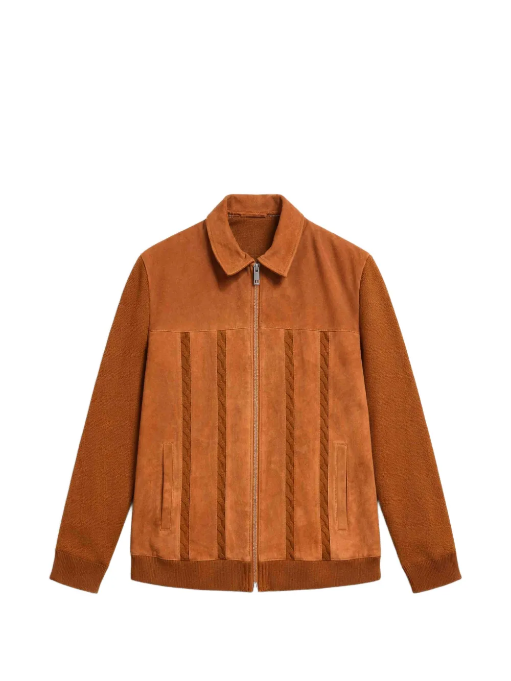 LES HÉRITIERS Ter zip-up cardigan - Marrone