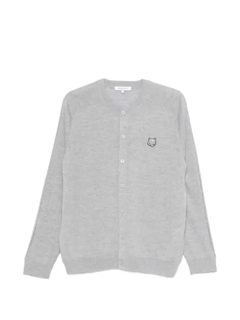 Maison Kitsuné embroidered buttoned cardigan