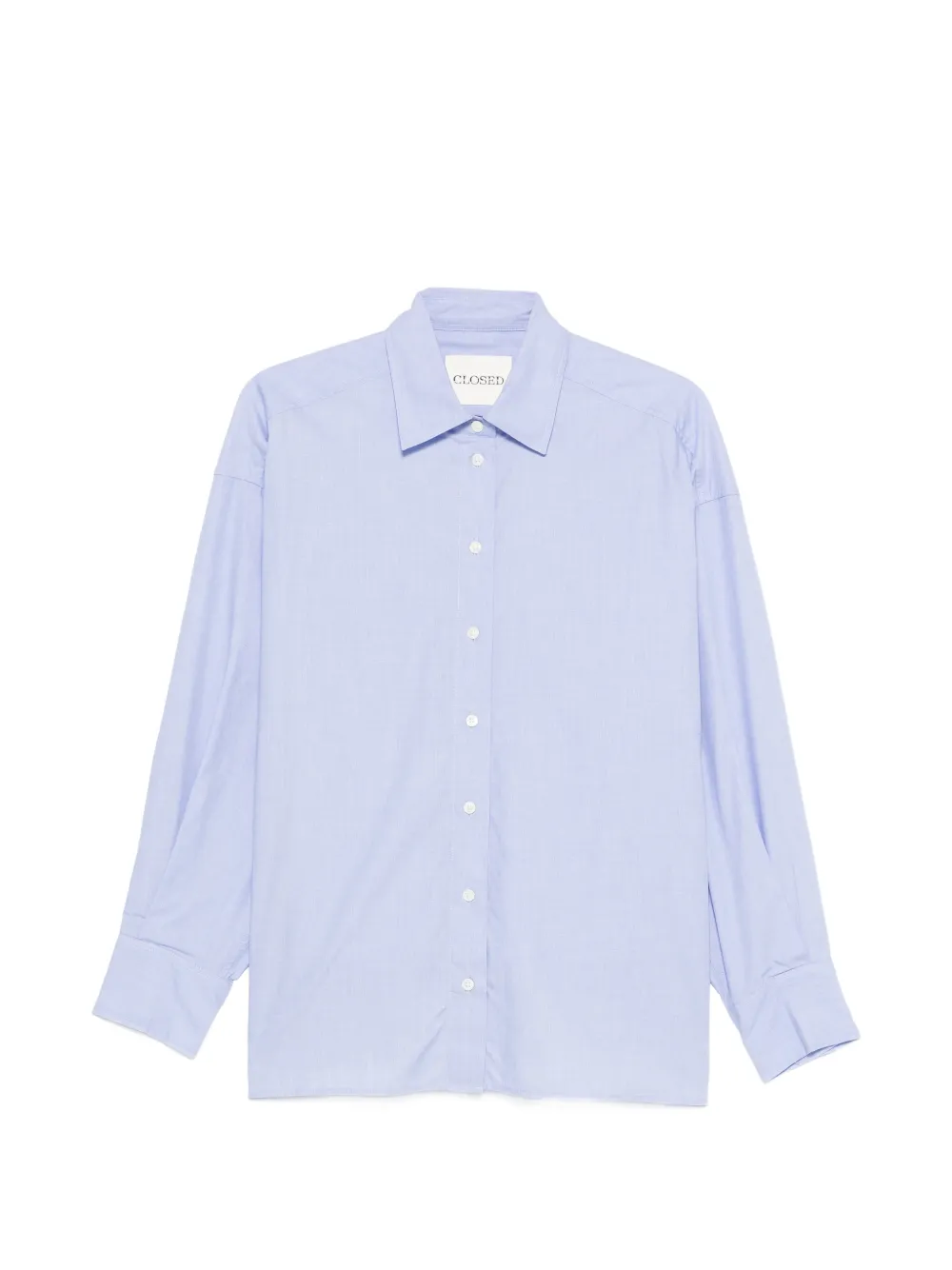 Closed cotton shirt - Blu