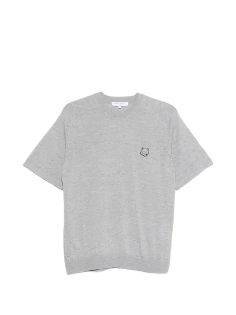 Maison Kitsuné playera con logo estampado
