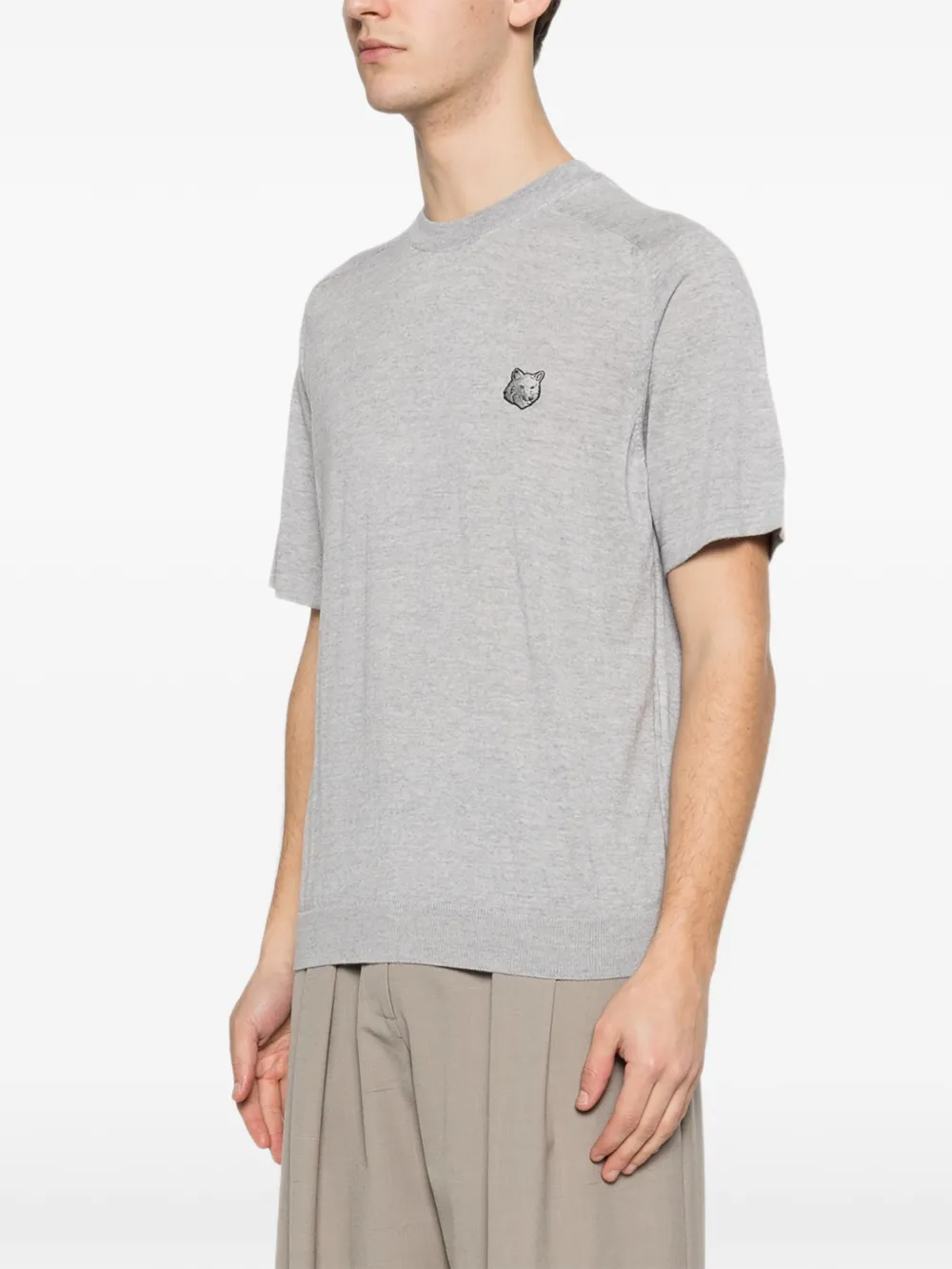  Maison Kitsuné Logo T-shirt - Grey 
