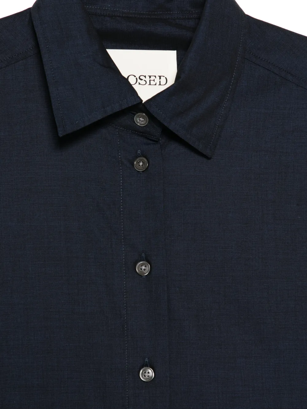 Closed Buttoned Long-sleeve Shirt - Blue 