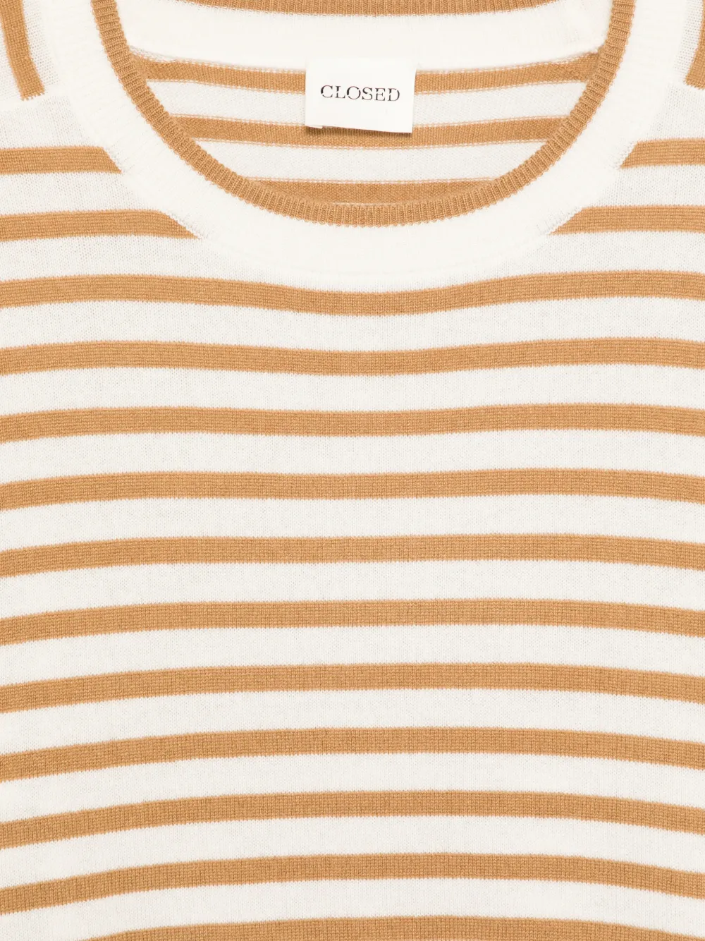  Closed Striped Cashmere Sweater - White 
