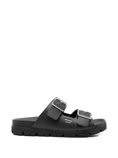 Prada logo sandals