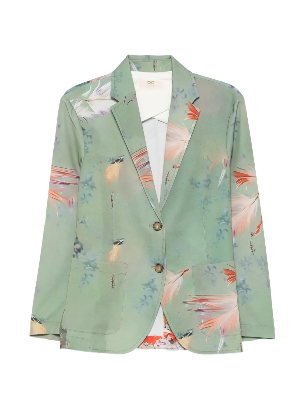 SISSIOTTO floral-print blazer - Green