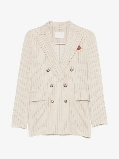 Circolo 1901 Gestreepte blazer met dubbele rij knopen