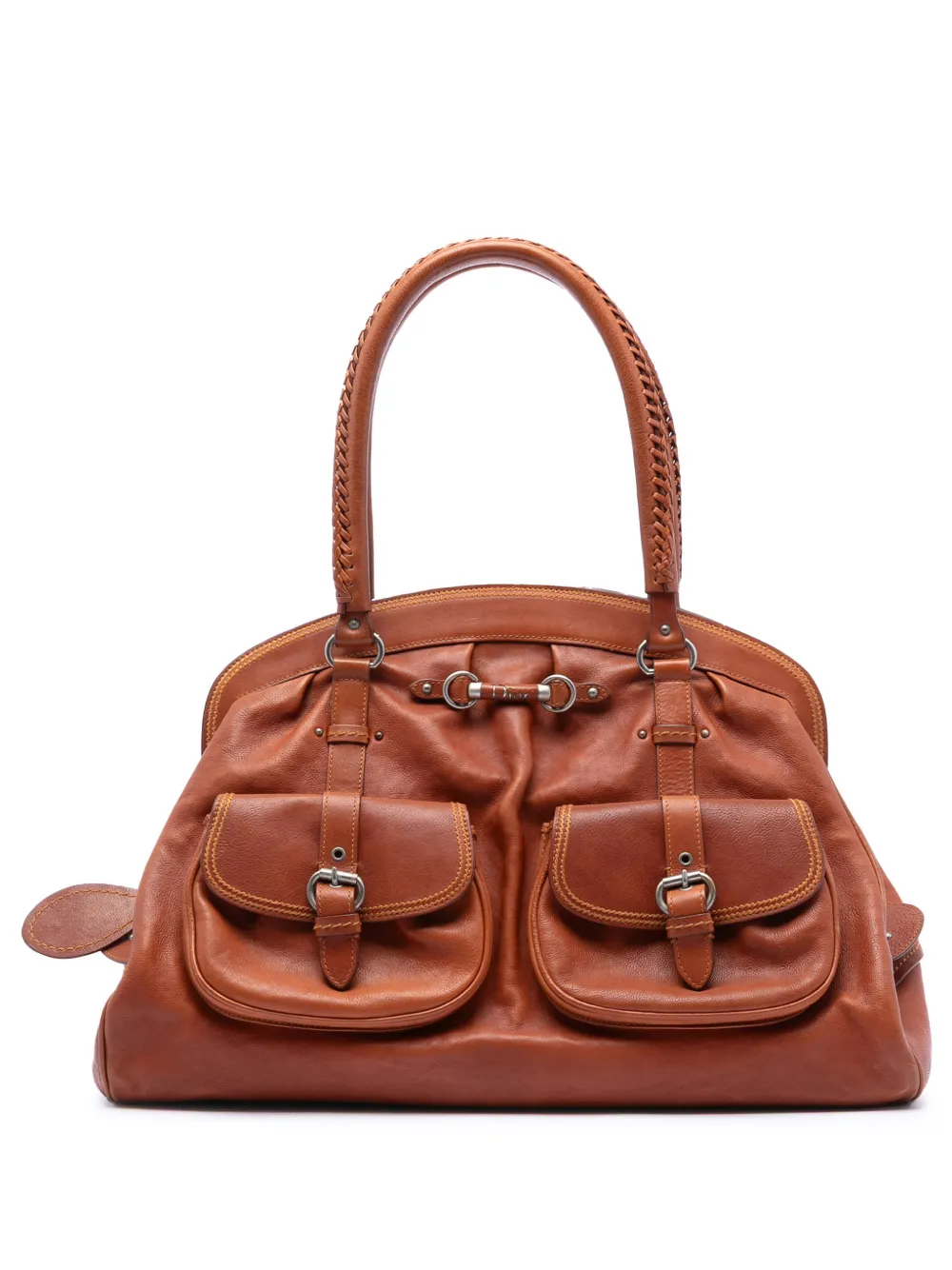 Christian Dior Pre-Owned 2006 Large Calfskin My Dior Pockets Frame handbag - Marrone