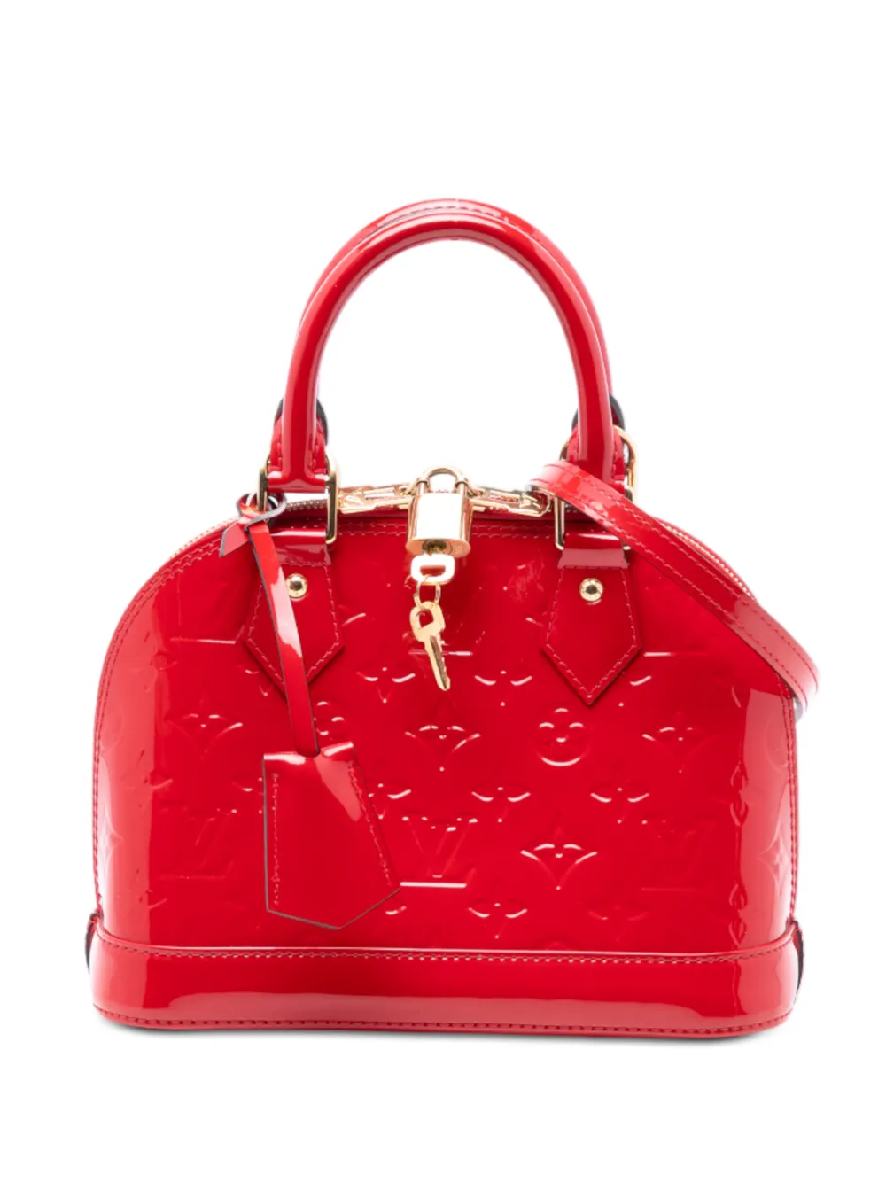 Louis Vuitton Pre-Owned 2016 Monogram Vernis Alma BB satchel - Rosso