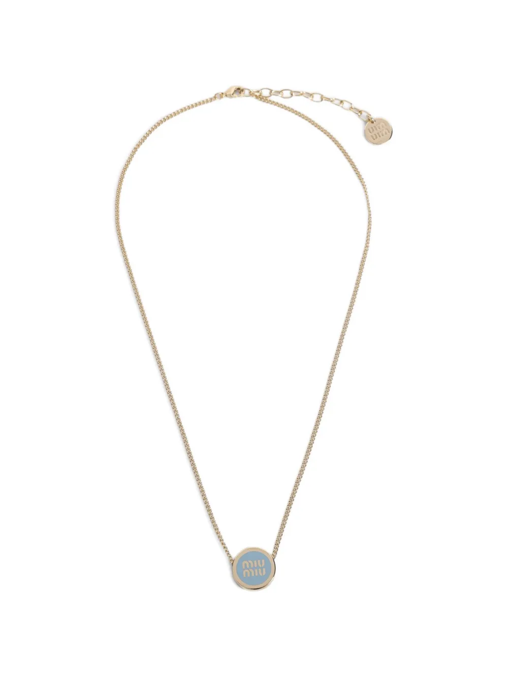 Miu Miu logo-detail necklace - Oro