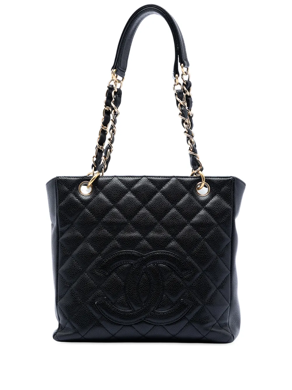 CHANEL Pre-Owned 2006-2008 Caviar Petite Shopping tote bag - Nero