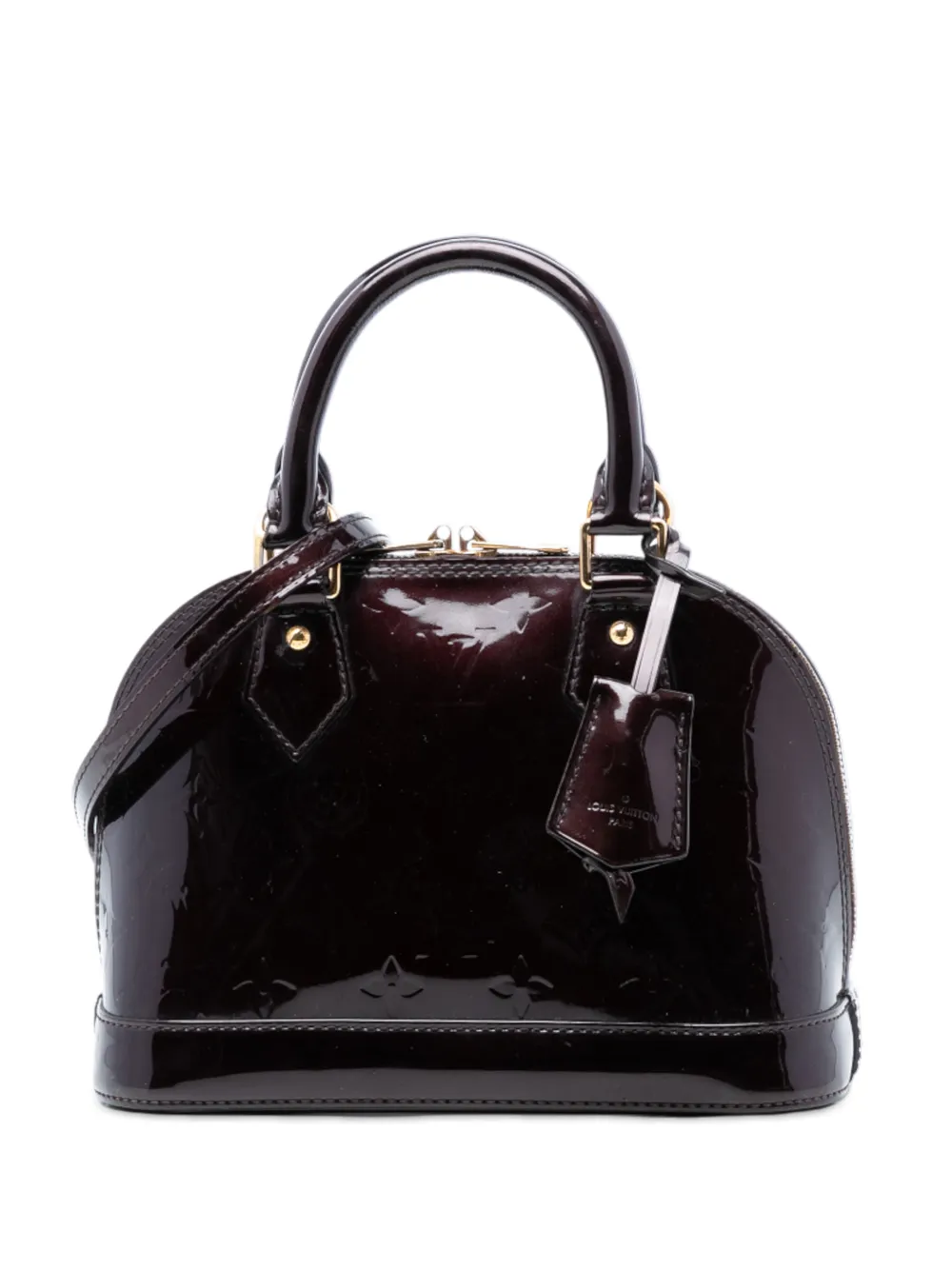 Louis Vuitton Pre-Owned 2013 Monogram Vernis Alma BB satchel - Viola